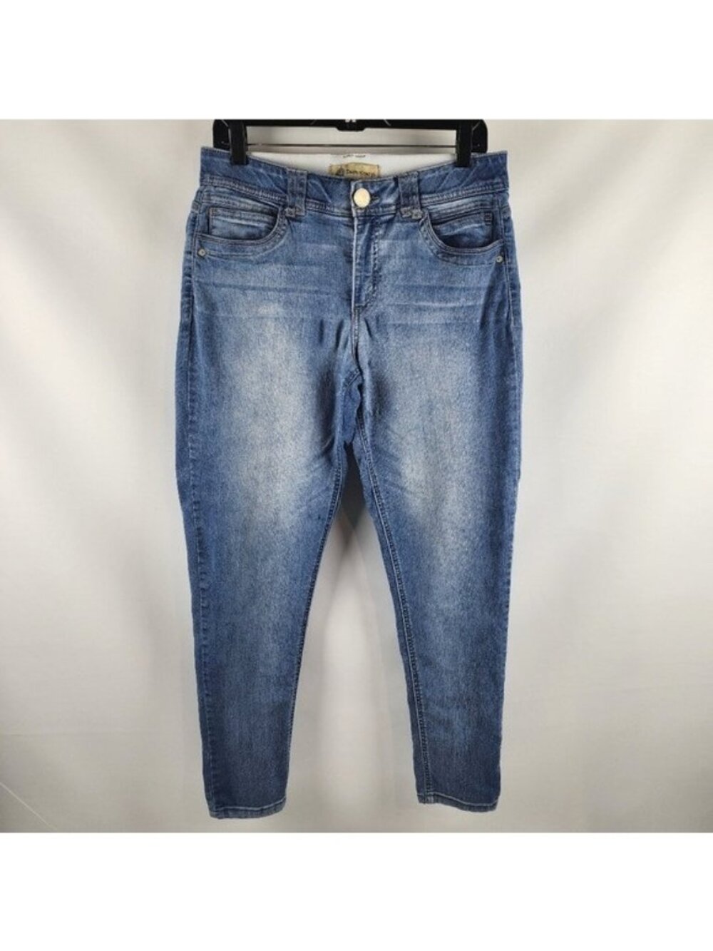 Democracy Womens Ab Technology Pants Flat Front Slimming Fit Blue Size 10